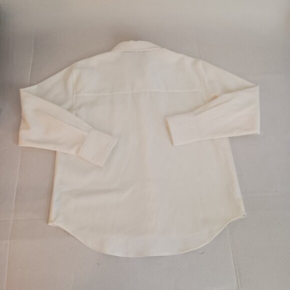 Zara Off White Corduroy Shirt Women’s M Cottagecore - Picture 5 of 15